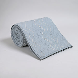 Aqua Hand Work Quilt