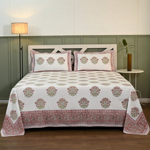 Florence Block Printed Bed Sheet Set