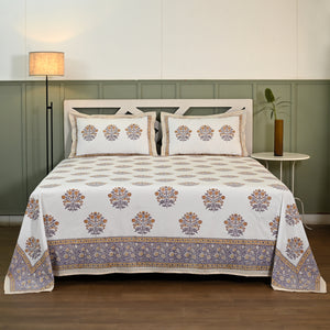 Florence Block Printed Bed Sheet Set