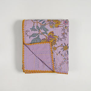 Gracious Hand Stitched Kantha Gudari/ Bed Cover