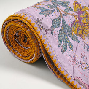 Gracious Hand Stitched Kantha Gudari/ Bed Cover