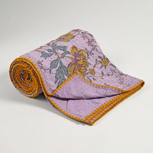 Gracious Hand Stitched Kantha Gudari/ Bed Cover