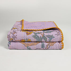 Gracious Hand Stitched Kantha Gudari/ Bed Cover