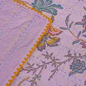 Gracious Hand Stitched Kantha Gudari/ Bed Cover
