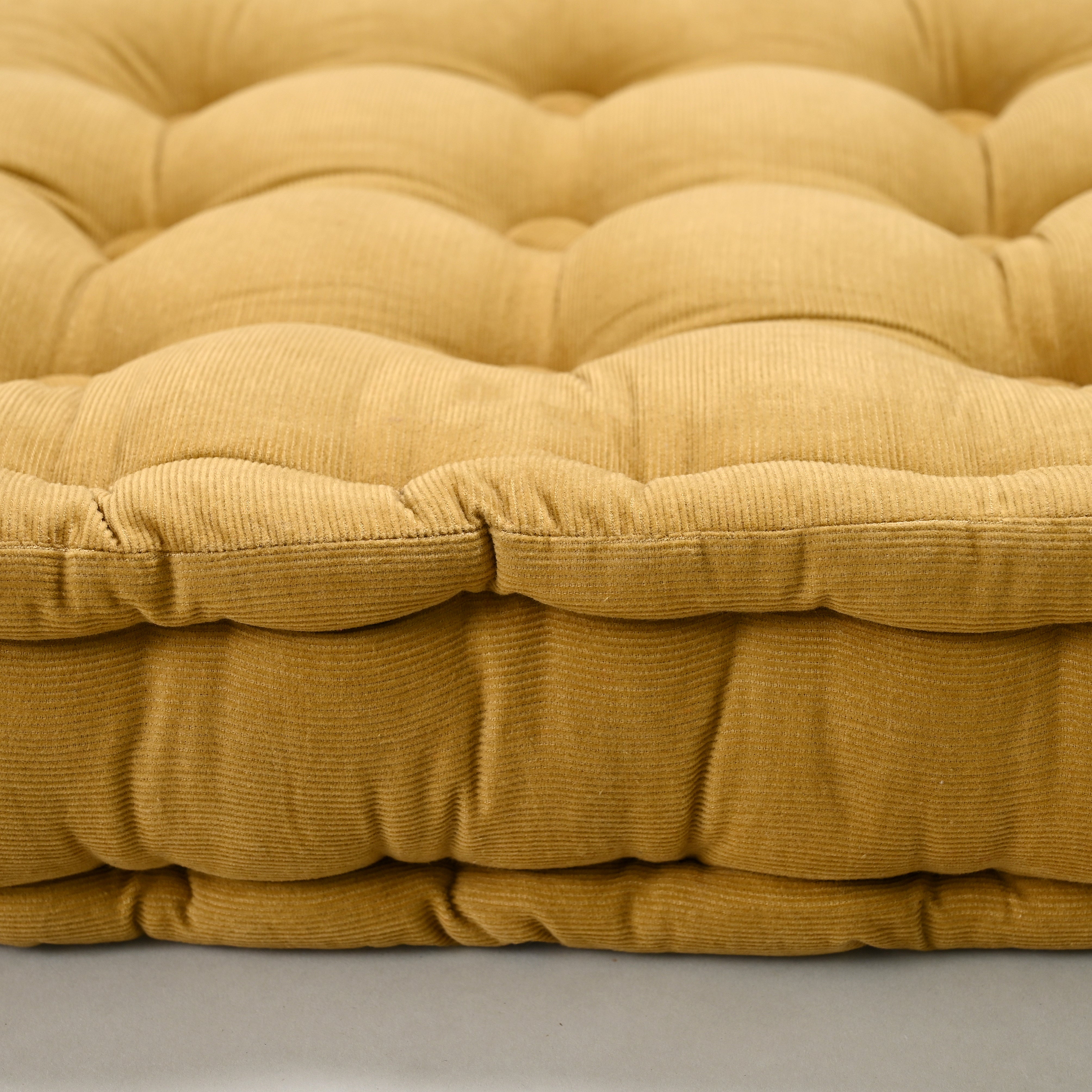 Cordroy Floor Cushion 9 Button