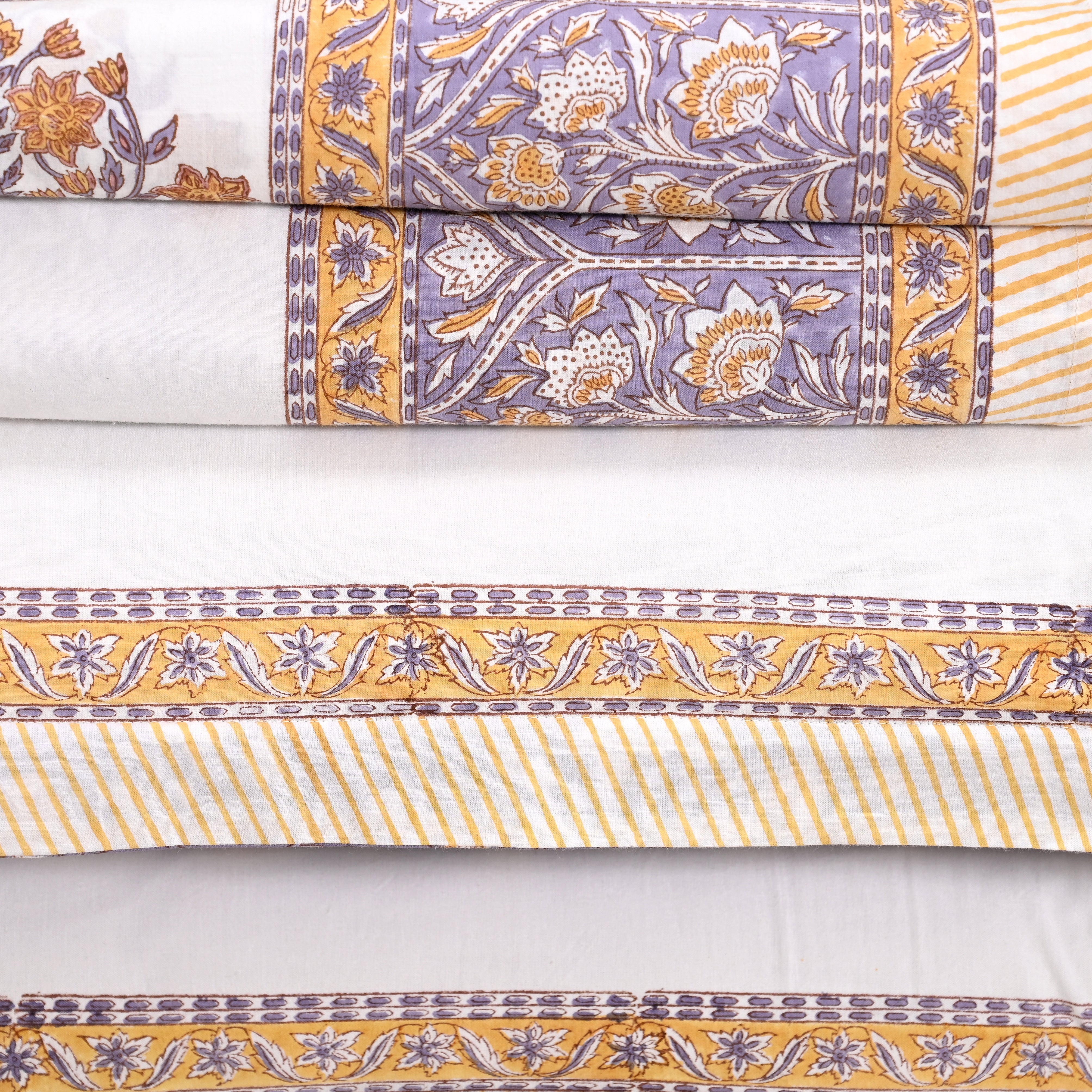 Florence Block Printed Bed Sheet Set