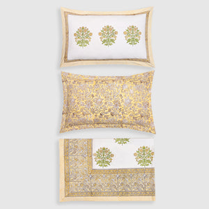 Florence Block Printed Bed Sheet Set