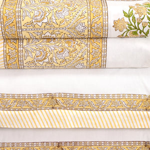 Florence Block Printed Bed Sheet Set
