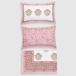 Florence Block Printed Bed Sheet Set