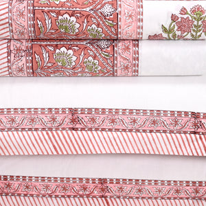 Florence Block Printed Bed Sheet Set