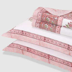 Florence Block Printed Bed Sheet Set