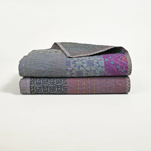 One of a kind Upcycled Applique Bed Cover 2