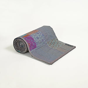 One of a kind Upcycled Applique Bed Cover 2