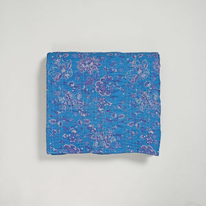 Marine Garden Hand Stitched Kantha Gudari/ Bed Cover