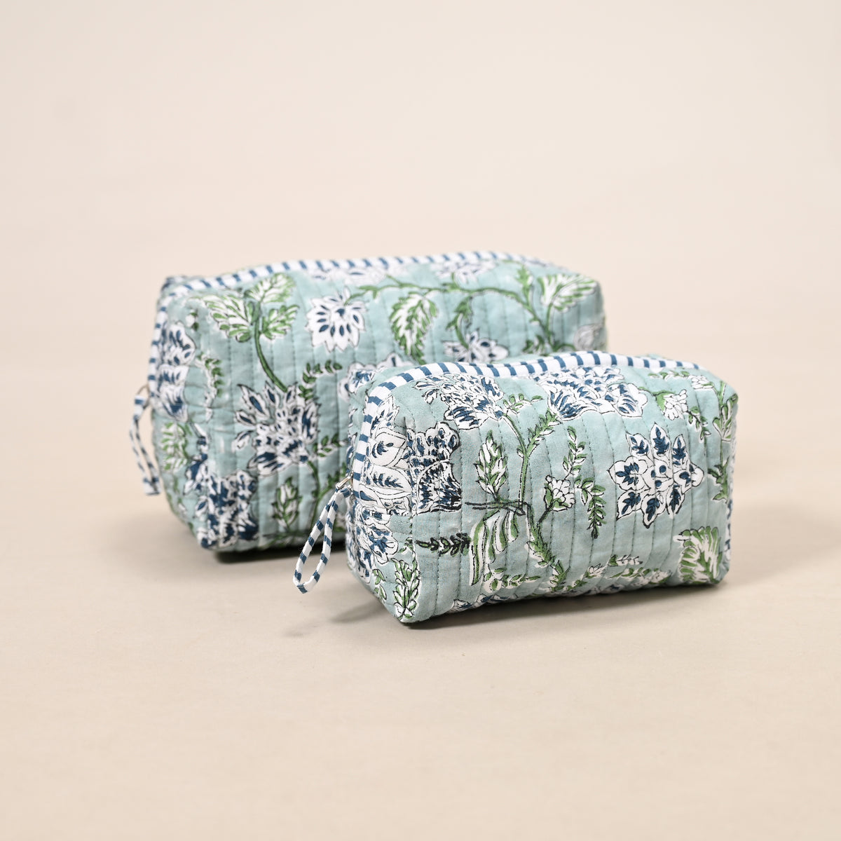 Hanami Quilted Pouch Set – Set of 2
