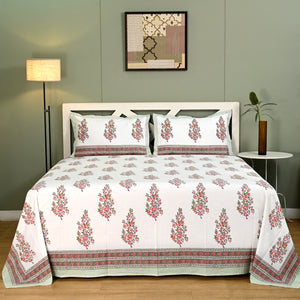 Kamla Block Printed Bed Sheet