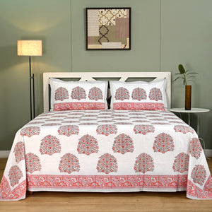 Rajmudra Block Printed Bed Sheet