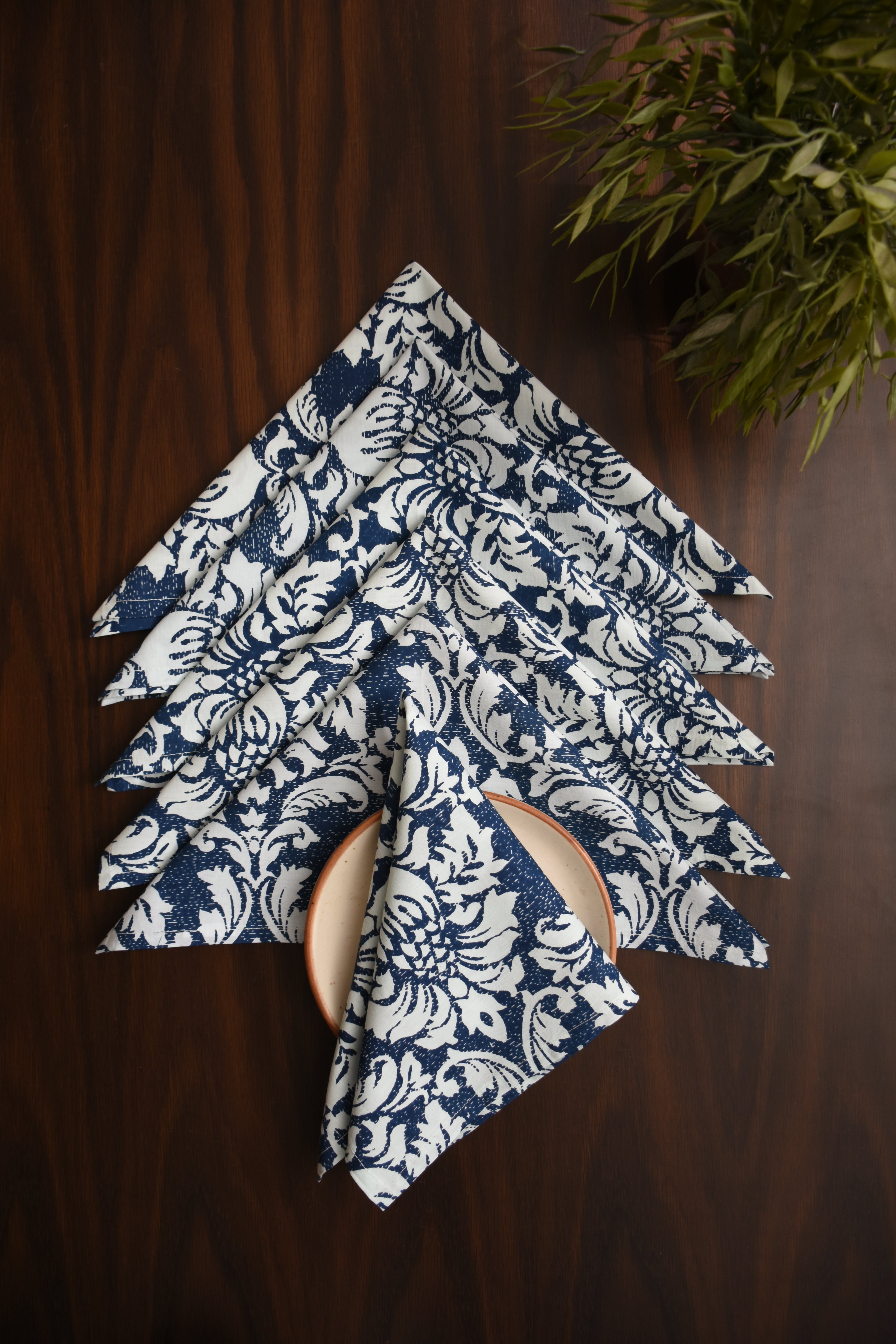 Damask Napkin 6 Pc Set