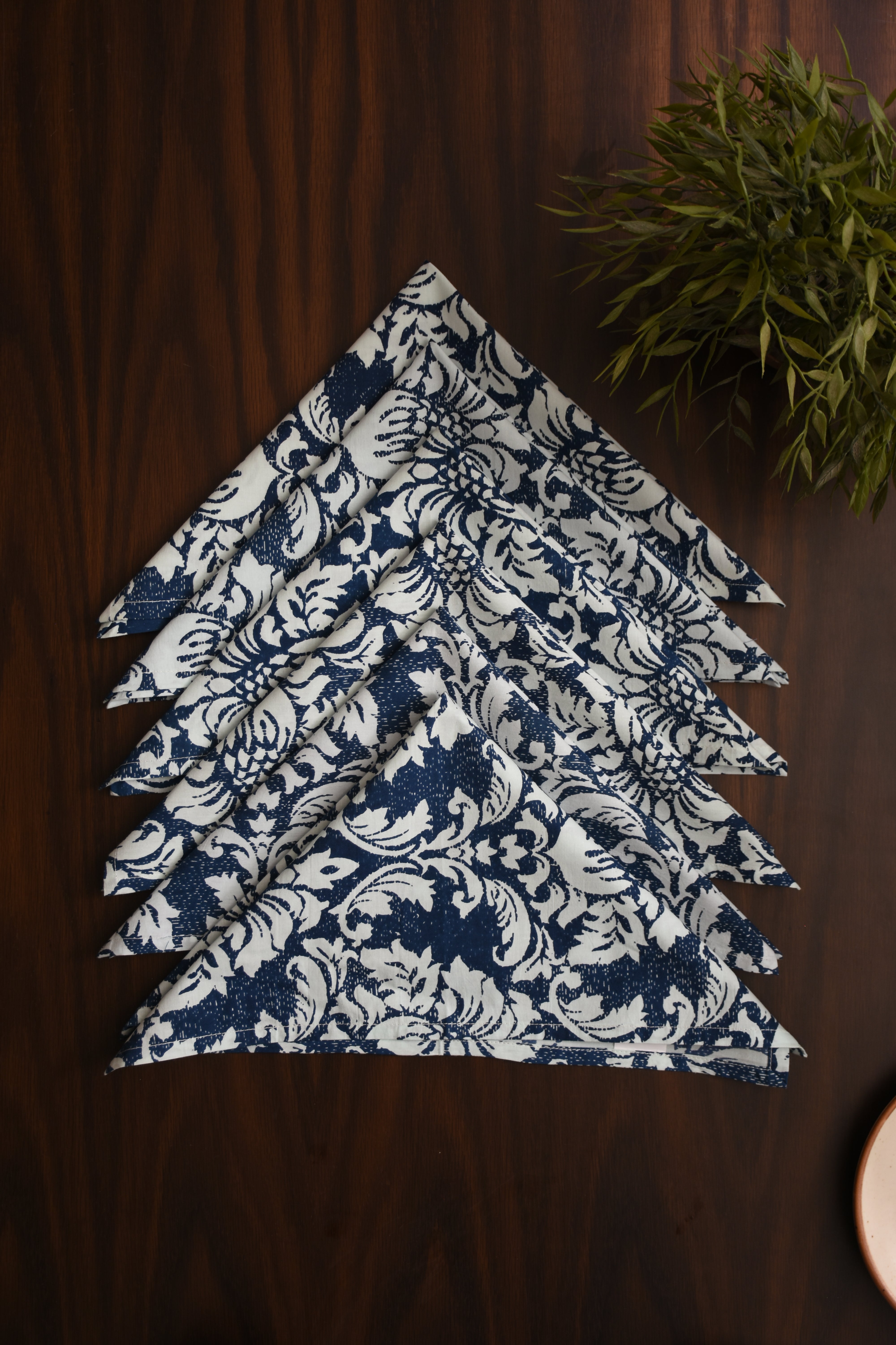 Damask Napkin 6 Pc Set