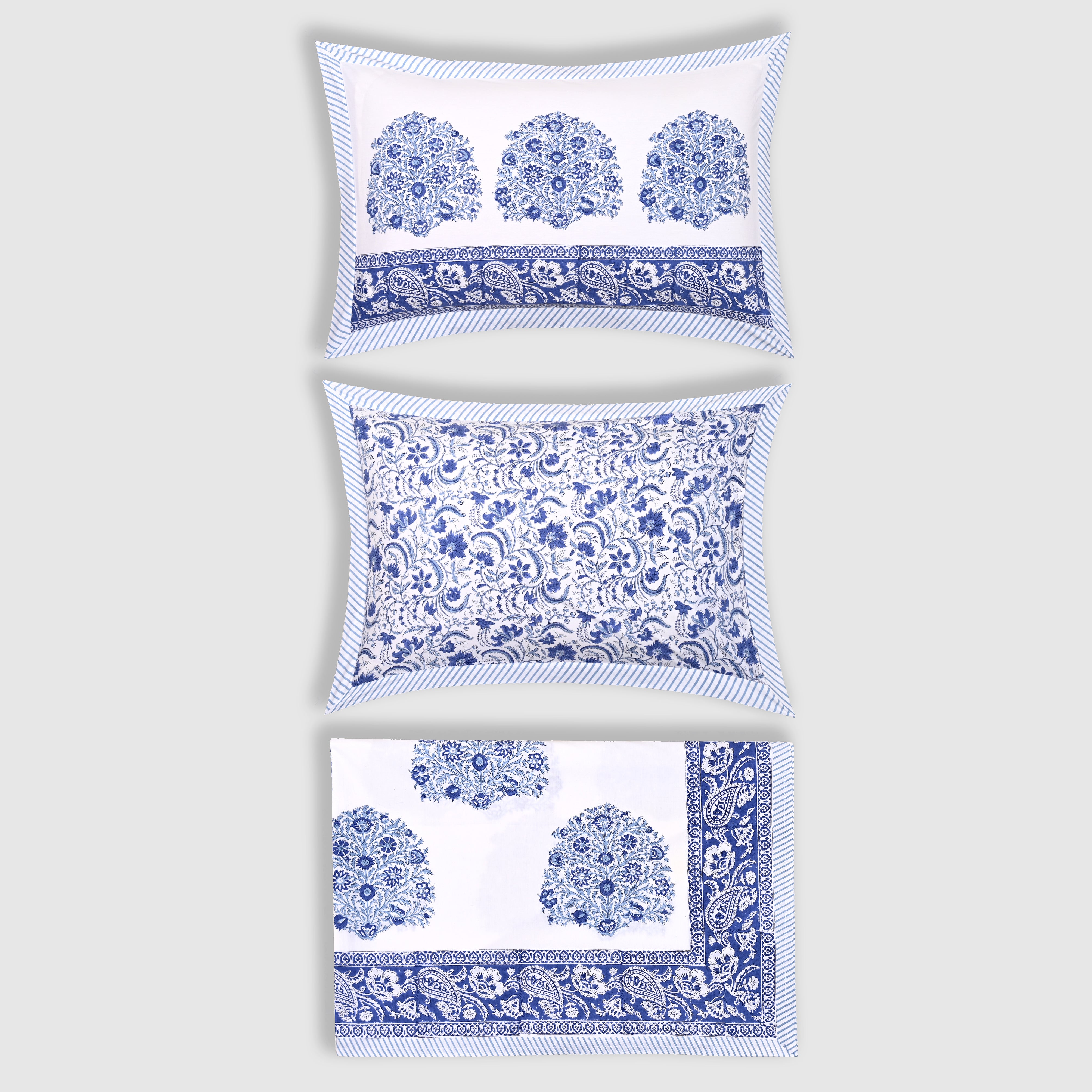 Rajmudra Block Printed Bed Sheet