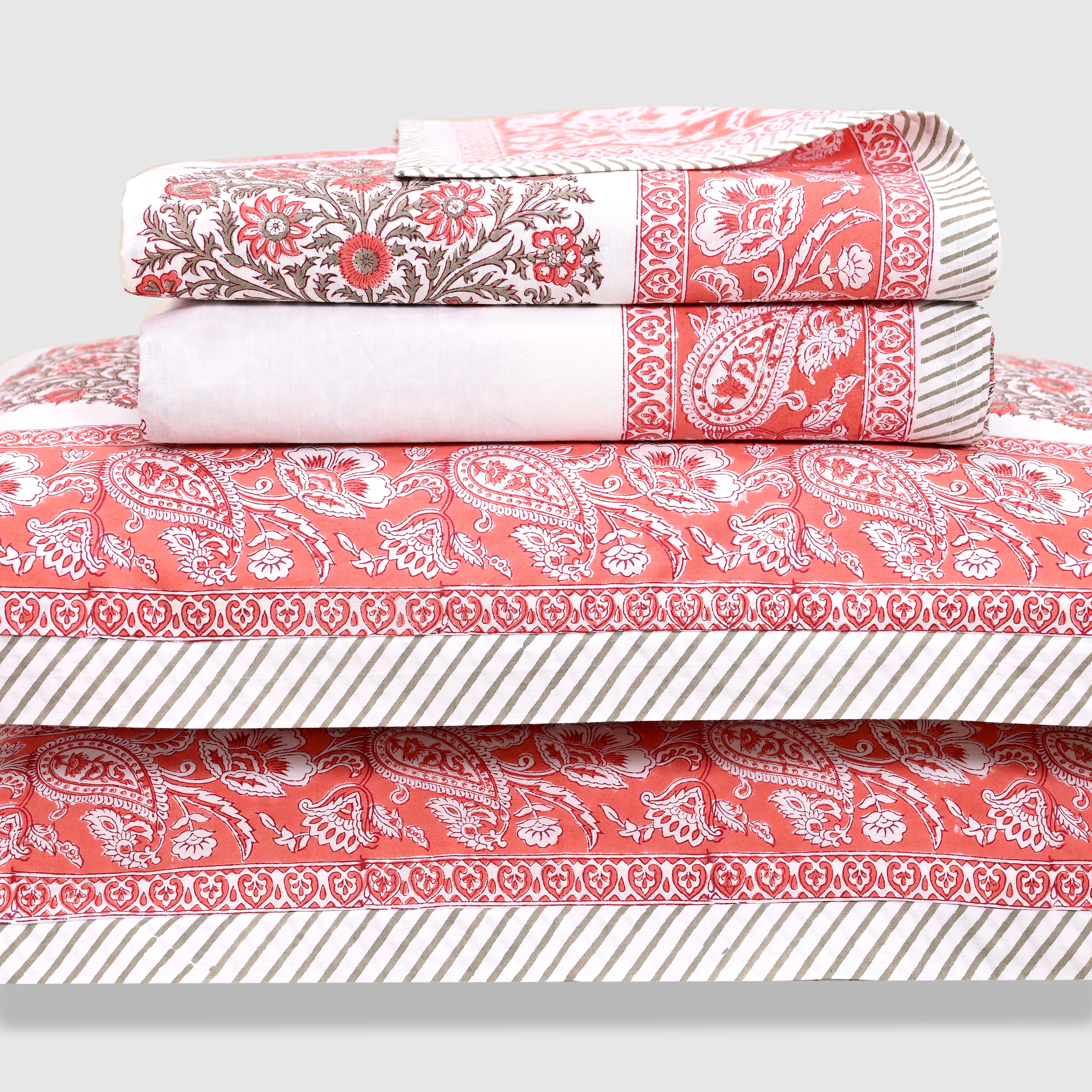 Rajmudra Block Printed Bed Sheet