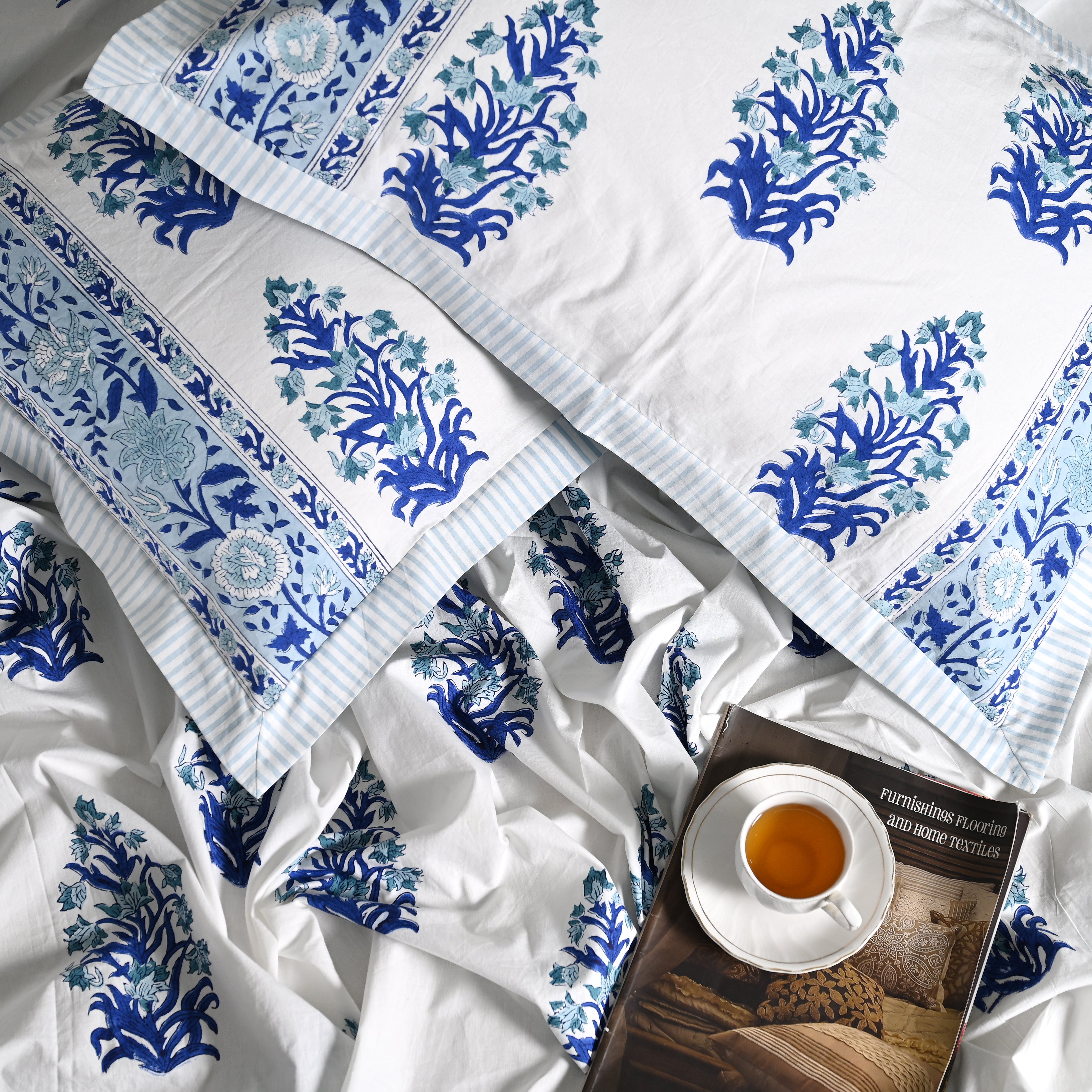 Kamla Block Printed Bed Sheet