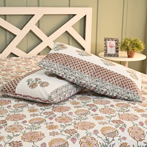 Victoria Jaal Block Printed Bed Sheet