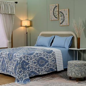 Damask Lightweight Cotton Dohar – Summer AC Blanket