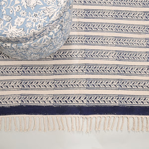 Formentera Block Printed Area Rug
