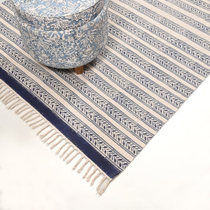 Formentera Block Printed Area Rug