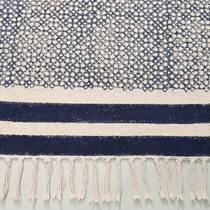 Greek Block Printed Area Rug
