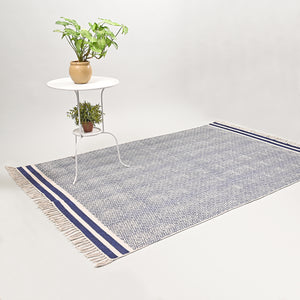 Greek Block Printed Area Rug