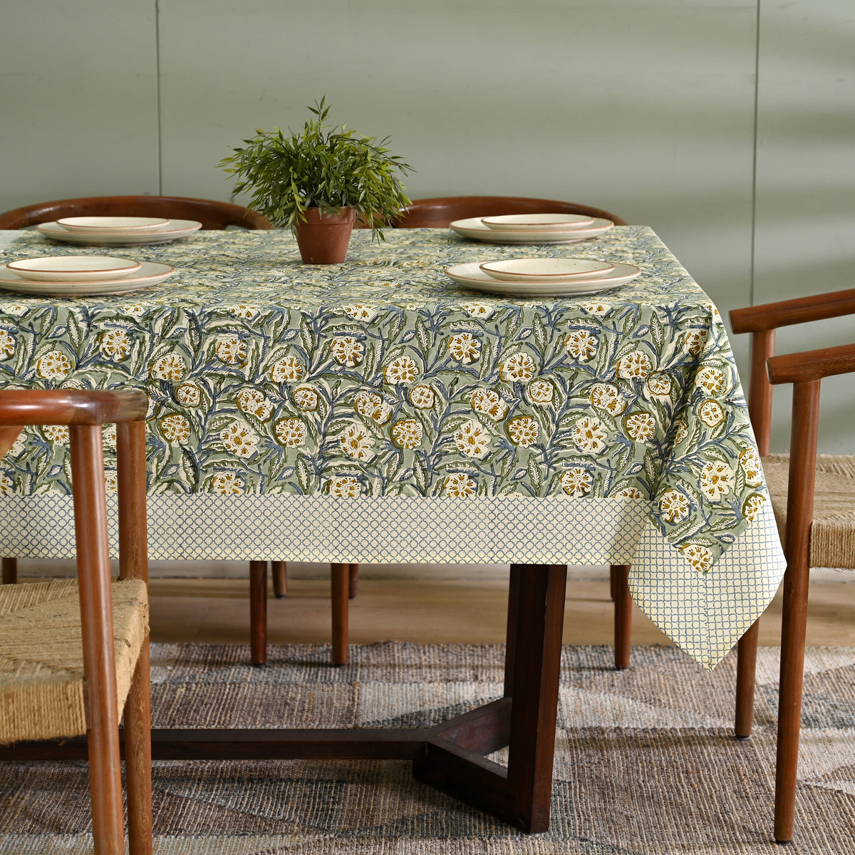 Gulzar Block Printed Table Cover