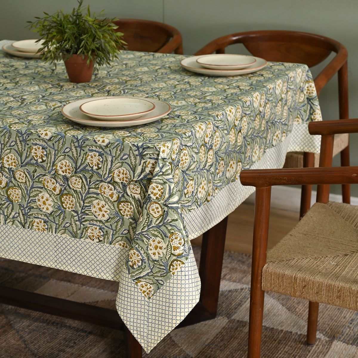 Gulzar Block Printed Table Cover