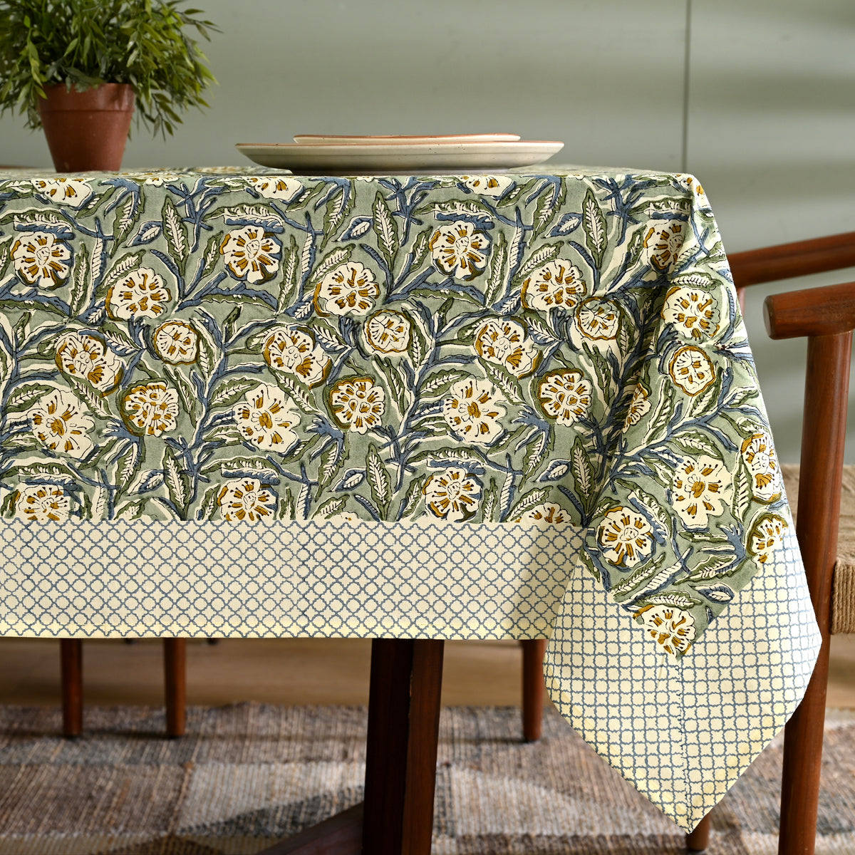 Gulzar Block Printed Table Cover