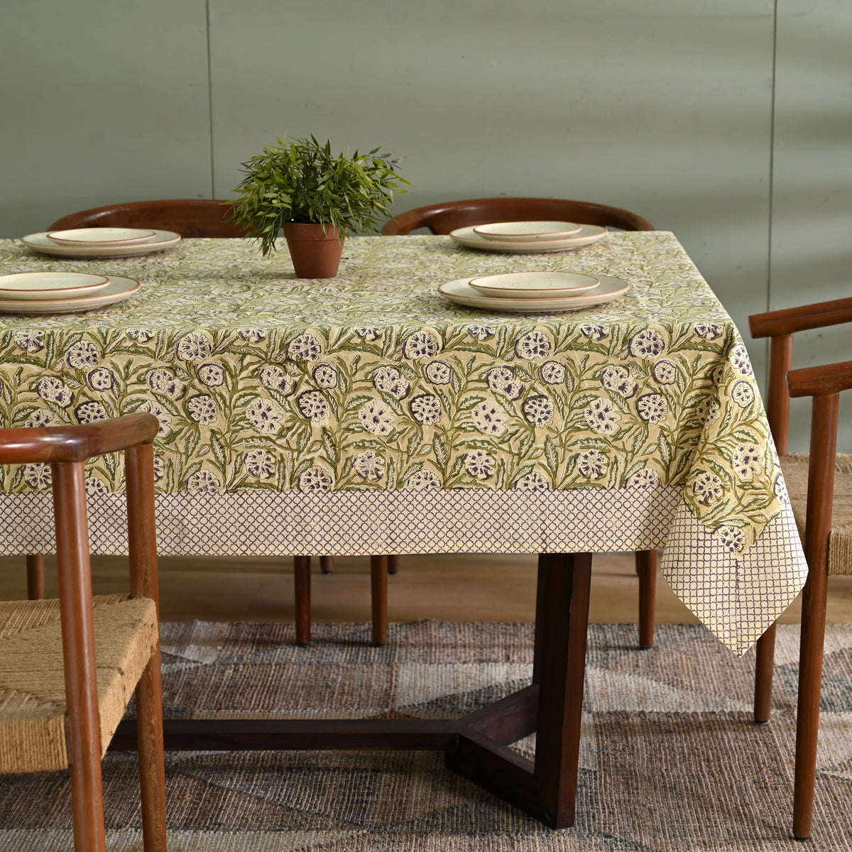 Gulzar Block Printed Table Cover
