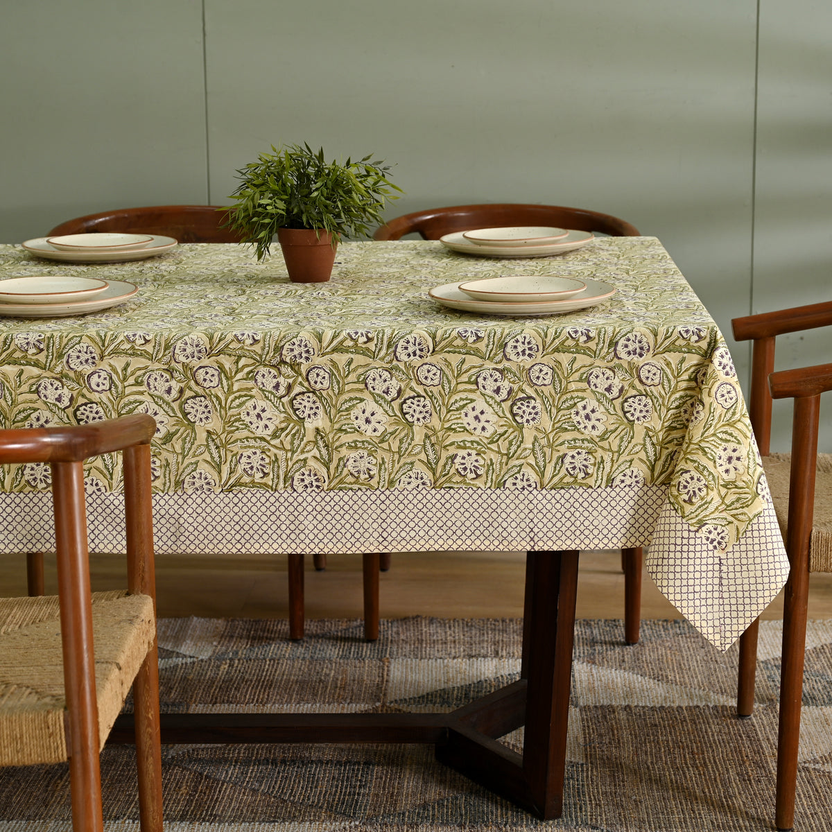 Gulzar Block Printed Table Cover