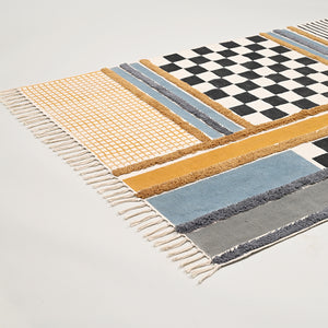 Checker Board Patch Area Rug