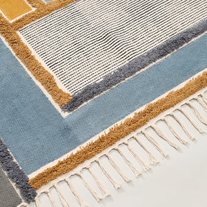 Checker Board Patch Area Rug