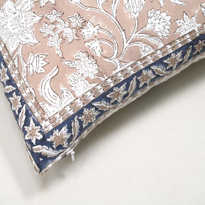 Florence Block Printed Cushion Cover, Set of 2
