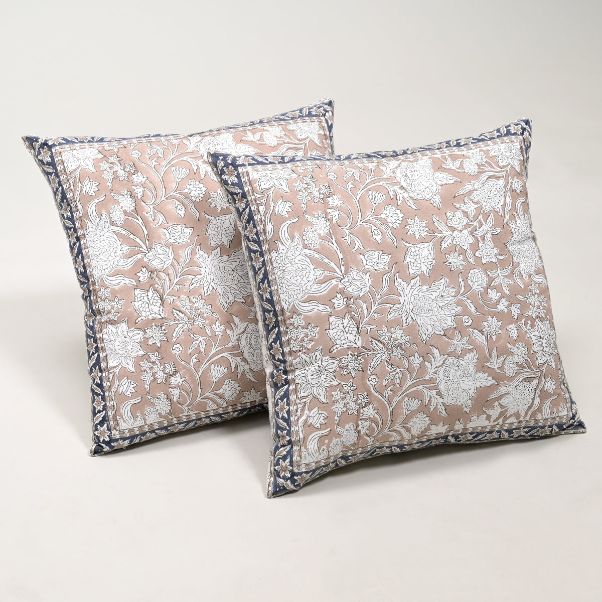 Florence Block Printed Cushion Cover