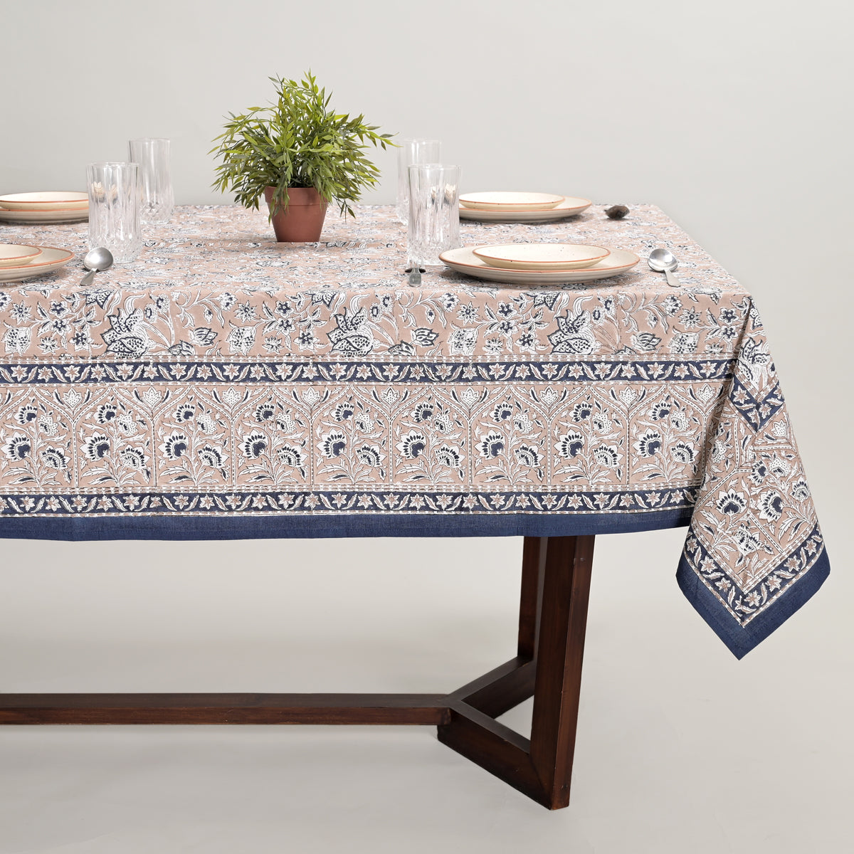 Florence Block Printed Table Cover