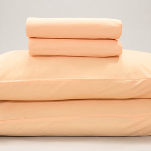 Apricot Solid Bed Sheet