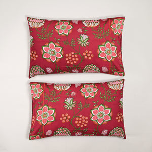Victoria Vintage 300 TC Embroidered Pillow Covers – Set of 2