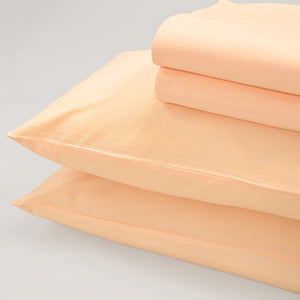 Apricot Solid Bed Sheet