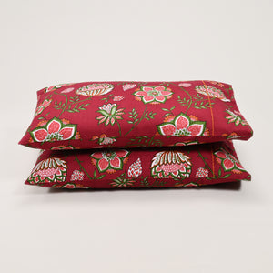 Victoria Vintage 300 TC Embroidered Pillow Covers – Set of 2