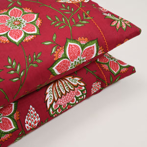 Victoria Vintage 300 TC Embroidered Pillow Covers – Set of 2