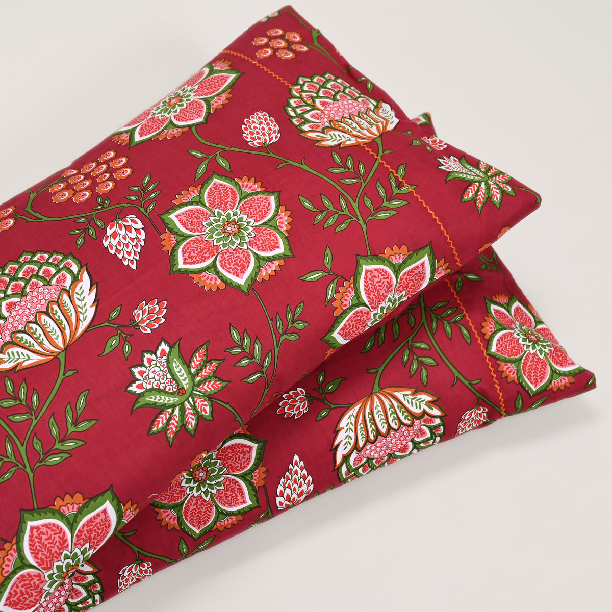 Victoria Vintage 300 TC Embroidered Pillow Covers – Set of 2