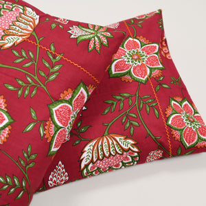 Victoria Vintage 300 TC Embroidered Pillow Covers – Set of 2