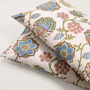 Victoria Vintage 300 TC Embroidered Pillow Covers – Set of 2